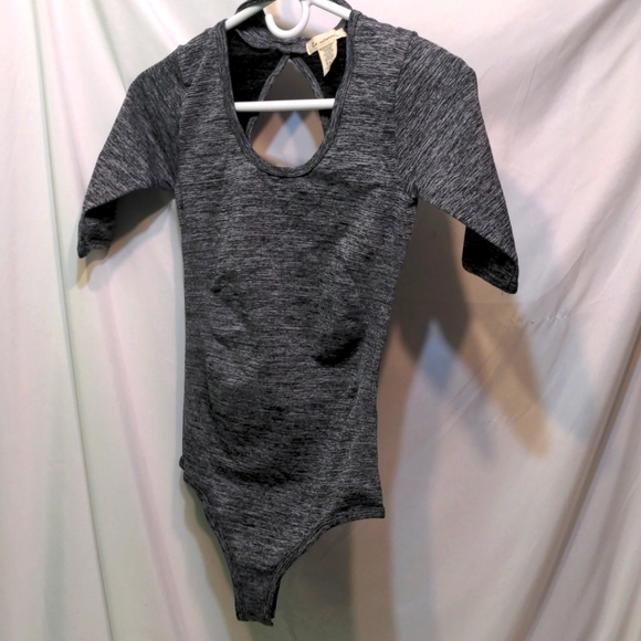 La Winner gray body suit gymnastics wear size S/M - Picture 1 of 9